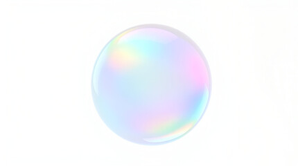 Rainbow-Tinted Soap Bubbles on Liquid Surface