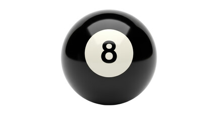 Isolated Black 8 Ball