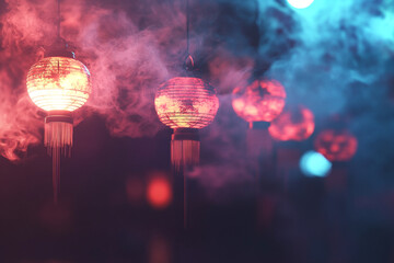 Floating particles with ambient fog for item