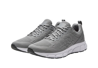 Grey sneakers, perfect for active lifestyle. Stay active with comfortable active footwear.
