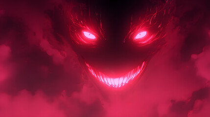 A scary smile	
