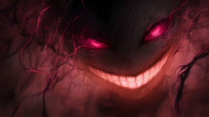A scary smile	
