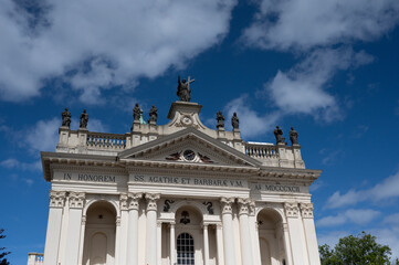 Obraz premium Oudenbosch Netherlands with beautiful copie of the Saint Peters' Basilica Rome