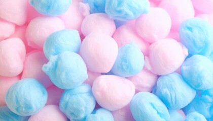 Pastel Pink And Blue Round Balls Background