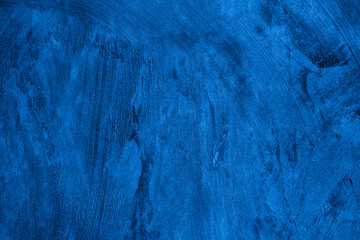 Naklejka premium Old wall pattern texture cement blue dark abstract blue color design are light with black gradient background.