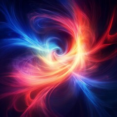 Glowing vibrant high energy antumatter, computer generated abstract background, 3D rendering