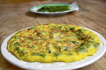 Asparagus and Parmesan Omelette