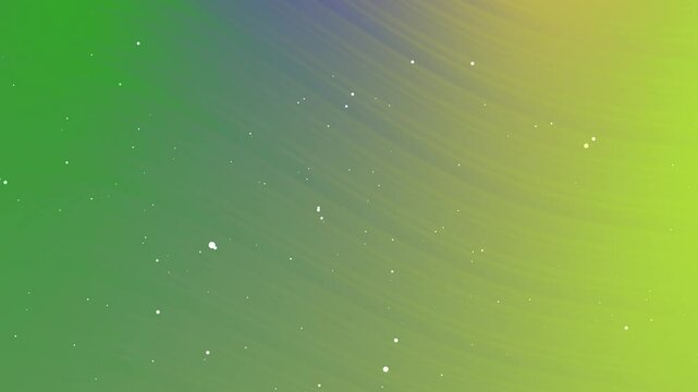 Green and yellow abstract background with white dots. Suitable for backgrounds, banners, and digital designs requiring a fresh and modern look.