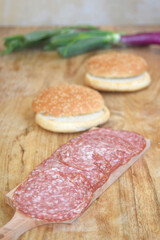 sliced salami