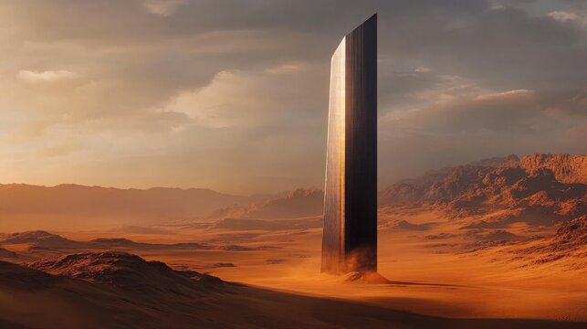 vertical axis wind turbine in desert, realistic texture, negative space emphasis, concept: growing hunger for energy, 16:9