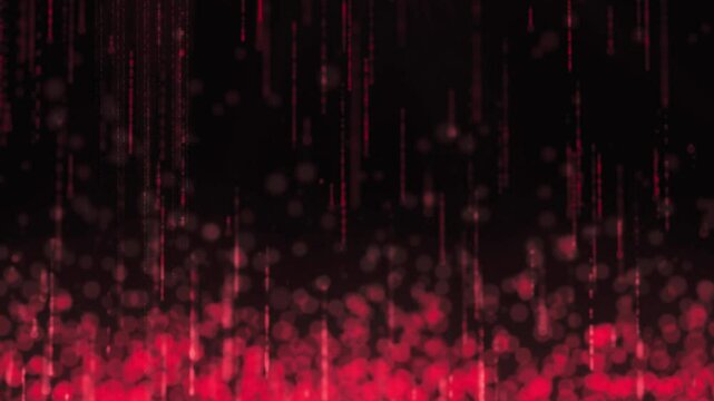 red abstract particle motion background