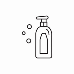 Fototapeta premium liquid bottle soap icon vector sign