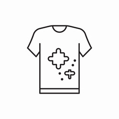 t-shirt icon vector sign