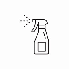 Spray bottle cleaning solution icon vector sign