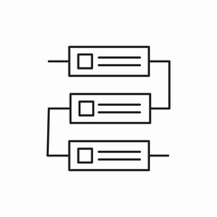 server data icon vector sign