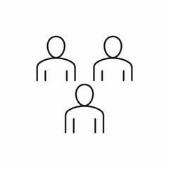 team group organization icon vector sign