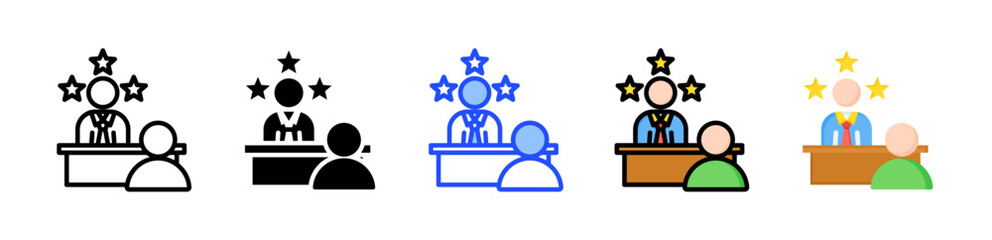 Confidence Icon Collection With Multiple Styles