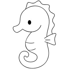 sea animal cute hand drawing kawaii illustration element