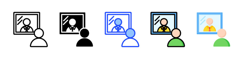 Reflection Icon Collection With Multiple Styles