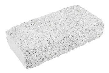 Light grey pumice stone isolated on a transparent background. Completely in focus. Full depth of...