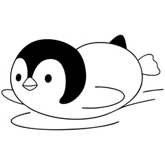 sea animal cute hand drawing kawaii illustration element