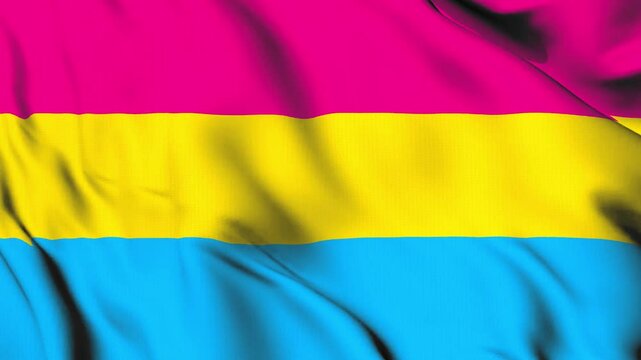 The pansexual flag flies in the breeze, symbolizing the various identities and communities that comprise the LGBTQ+ spectrum.