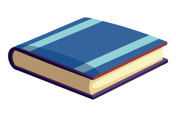    A book vector art illustration.

