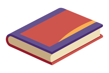    A book vector art illustration.

