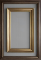 gold frame on a dark wall