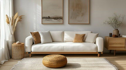 modern living room with sofa