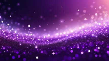 Obraz premium Purple Bokeh Lights Background, Soft Glowing Purple Lights, Abstract Festive Atmosphere