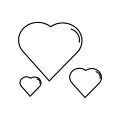 love icon and vector
