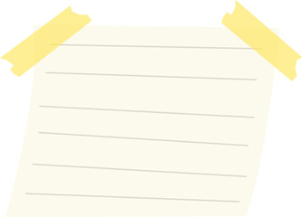 Lined Paper Sheet Vector
