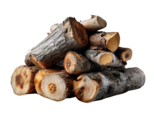 Pile of Firewood: A close-up shot of a meticulously stacked pile of firewood logs, a testament to natural resources and the warmth of home.