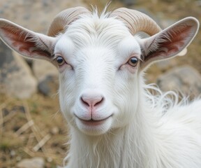 Obraz premium Goat animal mamal wildlife nature