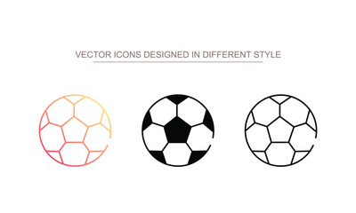 Obraz premium Football icon design with white background stock illustration