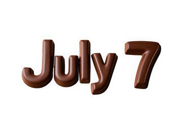 Chocolate july 7th date sweet treat