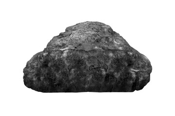 Rock isolated transparency background.