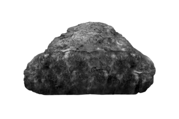 Rock isolated transparency background.