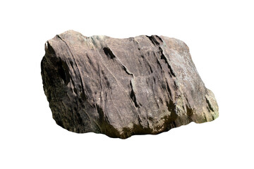Rock isolated transparency background.