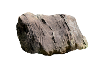 Rock isolated transparency background.