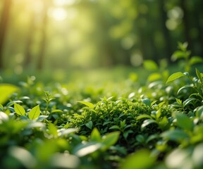 Green life forest background enviroment day 