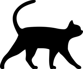 Cat walking Silhouette