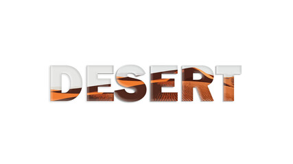 desert typography  logo
