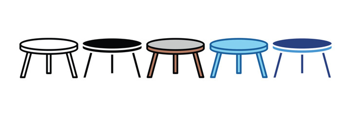 Coffee Table  Icon Element For Design