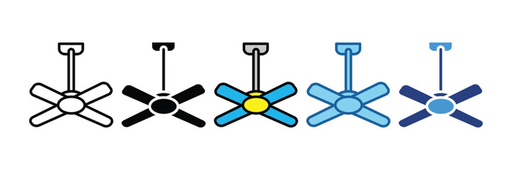Ceiling Fan  Icon Element For Design