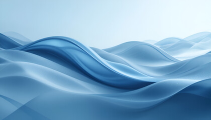 Serene Blue Waves Abstract Background Design for Website or Presentation