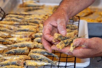 typical dishes fish cuisine mussel festival in cervia oysters and molluscs