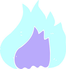 Obraz premium flat color illustration of flame