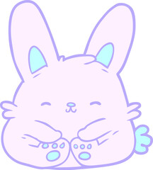 cute cartoon bunny rabbit